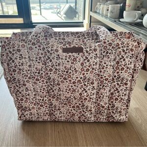 Poppies & Peonies - On The Go Tote Fall Brown Floral